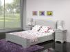 Lit Léa 160*200 réalisé en Merisier Massif de style louis philippe Finition Gris Patiné Lit 160 Lit Léa 160*200 réalisé en Merisier Massif de style louis philippe Finition Gris Patiné Lit 160