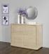Buffet 2 portes Mathis réalisé en Chêne de ligne contemporaine Finition Chêne Brossé Blanchi BUFFET Buffet 2 portes Mathis réalisé en Chêne de ligne contemporaine Finition Chêne Brossé Blanchi BUFFET