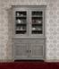Bibiothèque 2 corps 2 portes Lisa réalisée en chêne massif de style Directoire FINITION CHENE GRIS BLANCHI Bibliothèque Bibiothèque 2 corps 2 portes Lisa réalisée en chêne massif de style Directoire FINITION CHENE GRIS BLANCHI Bibliothèque