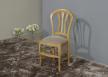 Chaise Gabriel réalisée en chêne massif de style Louis Philippe TISSU BEIGE CHAISES Chaise Gabriel réalisée en chêne massif de style Louis Philippe TISSU BEIGE CHAISES