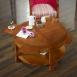 Table Basse Ronde Elsa réalisée en Merisier de style Contemporain Table basse ronde Table Basse Ronde Elsa réalisée en Merisier de style Contemporain Table basse ronde