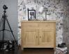 Buffet 2 portes 2 tiroirs Pierre, réalisé en Chêne Massif de style campagnard Finition Chene Naturel Brossé BUFFET Buffet 2 portes 2 tiroirs Pierre, réalisé en Chêne Massif de style campagnard Finition Chene Naturel Brossé BUFFET