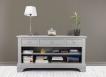 Meuble TV Paul 16/9eme réalisé en Chêne Massif de style Louis Philippe Finition Brossé Gris MEUBLE TV Meuble TV Paul 16/9eme réalisé en Chêne Massif de style Louis Philippe Finition Brossé Gris MEUBLE TV