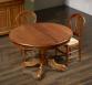 Table ronde pied central Aline réalisée en Merisier Massif de style Louis Philippe Diamètre 120 5 allonges de 40 cm Table ronde diam.120 Table ronde pied central Aline réalisée en Merisier Massif de style Louis Philippe Diamètre 120 5 allonges de 40 cm Table ronde diam.120