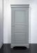 Bonnetiere 1 porte Clémence réalisé en merisier massif de style Louis Philippe Finition Gris Patiné Usé BONNETIERE Bonnetiere 1 porte Clémence réalisé en merisier massif de style Louis Philippe Finition Gris Patiné Usé BONNETIERE