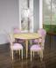 Table ronde à volets Clément, DIAMETRE 120 réalisée en Chêne Massif de style Louis XVI - 5 allonges de 40 cm Table ronde diam.120 Table ronde à volets Clément, DIAMETRE 120 réalisée en Chêne Massif de style Louis XVI - 5 allonges de 40 cm Table ronde diam.120