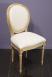Chaise Simon réalisée en Chêne Massif de style Louis XVI Finition Chêne Brossé Tissu façon Lin CHAISES Chaise Simon réalisée en Chêne Massif de style Louis XVI Finition Chêne Brossé Tissu façon Lin CHAISES