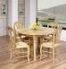 Table ronde à volets Diamètre 110 réalisée en chêne massif de style Louis Philippe 7 allonges de 40 cm Table ronde diam.110 Table ronde à volets Diamètre 110 réalisée en chêne massif de style Louis Philippe 7 allonges de 40 cm Table ronde diam.110