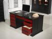 Superbe Bureau Ministre Spécial informatique réalisé en Merisier de style Louis Philippe Patiné Noir et Rouge Bureau Superbe Bureau Ministre Spécial informatique réalisé en Merisier de style Louis Philippe Patiné Noir et Rouge Bureau