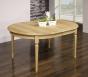 Table ovale 160x120 Lambert réalisée en Chêne Massif de style Louis XVI Finition Chêne Brossé Table Ovale Table ovale 160x120 Lambert réalisée en Chêne Massif de style Louis XVI Finition Chêne Brossé Table Ovale