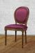 Chaise Emeline réalisée en Merisier Massif de style Louis XVI Suédine Bordeaux CHAISES Chaise Emeline réalisée en Merisier Massif de style Louis XVI Suédine Bordeaux CHAISES