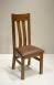 Chaise Léonor réalisée en Chêne Massif Assise moleskine Havana CHAISES Chaise Léonor réalisée en Chêne Massif Assise moleskine Havana CHAISES