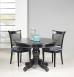 Table ronde pied central réalisée en Chêne Massif de style Louis Philippe DIAMETRE 120 Finition Charbon patine antiquaire Table ronde diam.120 Table ronde pied central réalisée en Chêne Massif de style Louis Philippe DIAMETRE 120 Finition Charbon patine antiquaire Table ronde diam.120