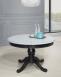 Table ronde pied central réalisée en Chêne Massif de style Louis Philippe DIAMETRE 120 Finition Charbon patine antiquaire et gris bleuté Table ronde diam.120 Table ronde pied central réalisée en Chêne Massif de style Louis Philippe DIAMETRE 120 Finition Charbon patine antiquaire et gris bleuté Table ronde diam.120