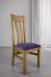 Chaise Léonor réalisée en Chêne Massif Assise tissu mauve CHAISES Chaise Léonor réalisée en Chêne Massif Assise tissu mauve CHAISES