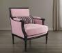 Fauteuil Laura de style Louis XVI réalisé en hêtre massif Noir usé et patiné Fauteuil Fauteuil Laura de style Louis XVI réalisé en hêtre massif Noir usé et patiné Fauteuil