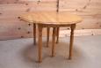 Table ronde à volets DIAMETRE 120 en chêne massif de style Louis Philippe 4 allonges de 40 cm Table ronde diam.120 Table ronde à volets DIAMETRE 120 en chêne massif de style Louis Philippe 4 allonges de 40 cm Table ronde diam.120
