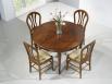 Table ronde 4 pieds plateau marquetté réalisée en Merisier de style Louis Philippe DIAMETRE 120 Table ronde diam.120 Table ronde 4 pieds plateau marquetté réalisée en Merisier de style Louis Philippe DIAMETRE 120 Table ronde diam.120