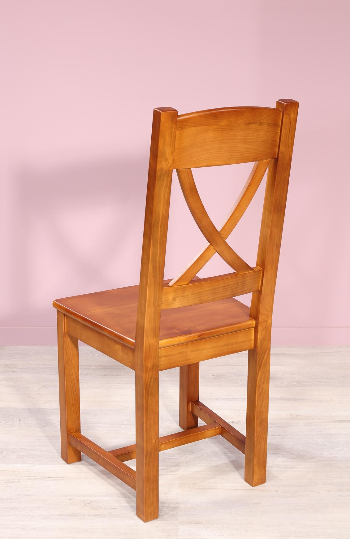 Chaise Cecile en Merisier massif de style Campagne Assise Merisier