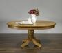 Table ovale pied central Fredéric 160x120 réalisée en Chêne de style Louis Philippe PLATEAU MARQUETE Table Ovale Table ovale pied central Fredéric 160x120 réalisée en Chêne de style Louis Philippe PLATEAU MARQUETE Table Ovale