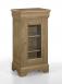 Petite vitrine 1 porte 1 tiroir réalisée en Chêne Massif de style Louis Philippe Finition chêne brossé VITRINE Petite vitrine 1 porte 1 tiroir réalisée en Chêne Massif de style Louis Philippe Finition chêne brossé VITRINE