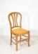 Chaise Gabriel réalisée en chêne massif de style Louis Philippe Assise colorie Moutarde CHAISES Chaise Gabriel réalisée en chêne massif de style Louis Philippe Assise colorie Moutarde CHAISES