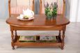 Table Basse Ovale à volets Zoé réalisée en merisier massif de style Louis Philippe TABLE BASSE Table Basse Ovale à volets Zoé réalisée en merisier massif de style Louis Philippe TABLE BASSE