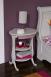Table de nuit Caroline réalisée en Merisier Massif de style Louis Philippe Gris perle et Vieux rose CHEVETS Table de nuit Caroline réalisée en Merisier Massif de style Louis Philippe Gris perle et Vieux rose CHEVETS