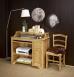 Petit Bureau informatique Emeric réalisé en Chêne de style Louis Philippe Finition Chêne brossé Bureau Petit Bureau informatique Emeric réalisé en Chêne de style Louis Philippe Finition Chêne brossé Bureau