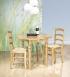 Table ronde à volets diamètre 90 en chêne massif de style Louis Philippe 2 ALLONGES DE 40 CM Table ronde à volets diam.90 Table ronde à volets diamètre 90 en chêne massif de style Louis Philippe 2 ALLONGES DE 40 CM Table ronde à volets diam.90