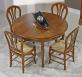 Table ronde 4 pieds tournés Audrey réalisée en merisier massif de style Louis Philippe DIAM.110 + 3 ALLONGES DE 40 CM Table ronde diam.110 Table ronde 4 pieds tournés Audrey réalisée en merisier massif de style Louis Philippe DIAM.110 + 3 ALLONGES DE 40 CM Table ronde diam.110