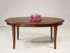 Table ovale de salle à manger Estelle réalisée en merisier massif de style Louis Philippe 170x110 + 5 allonges 40 cm Table de SAM ovale 
