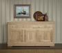 Buffet 3 portes 4 tiroirs Rose Des Vents réalisé en chêne massif de style Louis Philippe Finition Chêne Brossé Naturel BUFFET Buffet 3 portes 4 tiroirs Rose Des Vents réalisé en chêne massif de style Louis Philippe Finition Chêne Brossé Naturel BUFFET