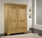 Armoire 2 portes 2 tiroirs Hugo réalisée en Chêne Massif de style Louis Philippe ARMOIRE Armoire 2 portes 2 tiroirs Hugo réalisée en Chêne Massif de style Louis Philippe ARMOIRE