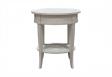 Guéridon oval Ludovic réalisé en Chêne Massif de style Directoire Finition Chêne Brossé Ivoire GUERIDON Guéridon oval Ludovic réalisé en Chêne Massif de style Directoire Finition Chêne Brossé Ivoire GUERIDON