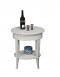 Guéridon oval Ludovic réalisé en Chêne Massif de style Directoire Finition Chêne Brossé Gris Perle GUERIDON Guéridon oval Ludovic réalisé en Chêne Massif de style Directoire Finition Chêne Brossé Gris Perle GUERIDON