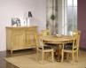 Table Ovale pied central Jérôme réalisée en Chêne Massif de style Louis Philippe 135x110 Finition Chêne Naturel Table Ovale Table Ovale pied central Jérôme réalisée en Chêne Massif de style Louis Philippe 135x110 Finition Chêne Naturel Table Ovale