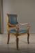 Fauteuil Crosse de style Louis Philippe Moleskine Vert Anglais Fauteuil Fauteuil Crosse de style Louis Philippe Moleskine Vert Anglais Fauteuil