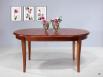 Table Ovale de salle à manger Estelle, réalisée en Merisier Massif de style Louis Philippe 160X100 avec 2 allonges Table de SAM ovale Table Ovale de salle à manger Estelle, réalisée en Merisier Massif de style Louis Philippe 160X100 avec 2 allonges Table de SAM ovale