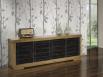 Buffet 4 portes coulissantes réalisé en Chêne Massif de style Contemporain Vintage FIN DE SERIE 1 DISPONIBLE BUFFET Buffet 4 portes coulissantes réalisé en Chêne Massif de style Contemporain Vintage FIN DE SERIE 1 DISPONIBLE BUFFET