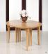 Table ovale à volets Jérome, réalisée en Chêne Massif  de style Louis Philippe 135x110 avec 10 pieds 10 allonges Table ovale à volets 