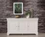 Buffet 3 portes Ludovic réalisé en Chêne Massif de style Louis Philippe Finition Chêne Brossé Ivoire BUFFET Buffet 3 portes Ludovic réalisé en Chêne Massif de style Louis Philippe Finition Chêne Brossé Ivoire BUFFET