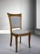 Chaise Pauline en Merisier Massif de style Louis Philippe Tissu Kénia Gris clais CHAISES Chaise Pauline en Merisier Massif de style Louis Philippe Tissu Kénia Gris clais CHAISES