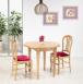 Table ronde à volets diamètre 90 en chêne massif de style Louis Philippe 2 allonges de 40 cm Table ronde à volets diam.90 Table ronde à volets diamètre 90 en chêne massif de style Louis Philippe 2 allonges de 40 cm Table ronde à volets diam.90