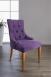 Chaise de séjour Capitonnée, 4 pieds en Merisier Massif Tiss Violet CHAISES Chaise de séjour Capitonnée, 4 pieds en Merisier Massif Tiss Violet CHAISES