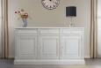 Buffet 3 portes 3 tiroirs Valentin, réalisé en Chêne massif de style Directoire Brossé Ivoire BUFFET Buffet 3 portes 3 tiroirs Valentin, réalisé en Chêne massif de style Directoire Brossé Ivoire BUFFET