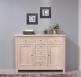 Petit buffet 2 portes 7 tiroirs Maxime réalisé en Chêne Massif de style Campagnard Finition Chêne Naturel Brossé Blanchi BUFFET Petit buffet 2 portes 7 tiroirs Maxime réalisé en Chêne Massif de style Campagnard Finition Chêne Naturel Brossé Blanchi BUFFET