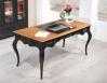 Bureau Ministre réalisé en Chêne de Style Louis XV Finition Chêne brossé Noir Patiné et Plateau Chêne Doré patiné Bureau Bureau Ministre réalisé en Chêne de Style Louis XV Finition Chêne brossé Noir Patiné et Plateau Chêne Doré patiné Bureau