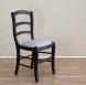 Chaise Jean-Loup en Chêne massif de style Louis Philippe Finition chêne brossé Noir CHAISES Chaise Jean-Loup en Chêne massif de style Louis Philippe Finition chêne brossé Noir CHAISES