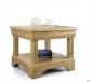 Petite table basse Ines en chêne de style Louis Philippe 1 tiroir table basse carrée Petite table basse Ines en chêne de style Louis Philippe 1 tiroir table basse carrée